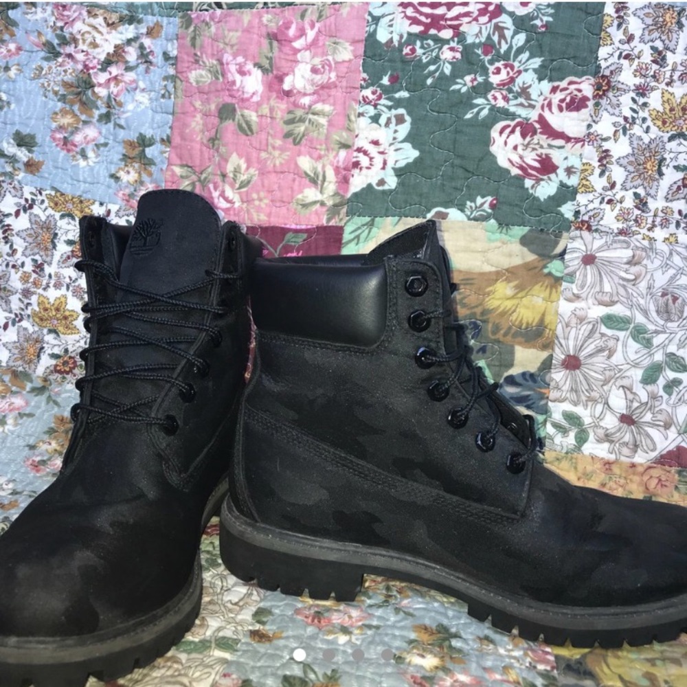 Black Camo Timberlands